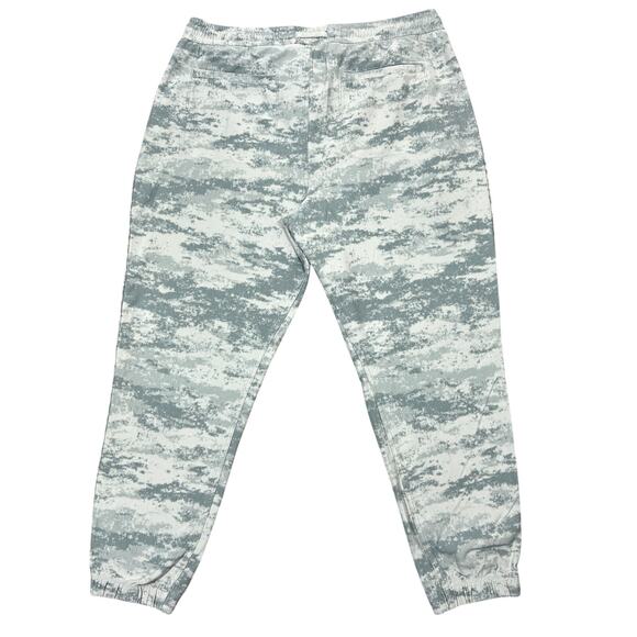 Athleta Farallon Jogger Pants Women's XL Fog Gray Green Camo Athletic Running - Picture 2 of 13